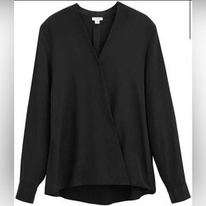 Cuyana Silk Wrap Blouse